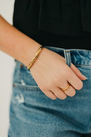 Pop of Sparkle Cuff Bangle - WATERPROOF