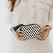 Woven Checkered Black