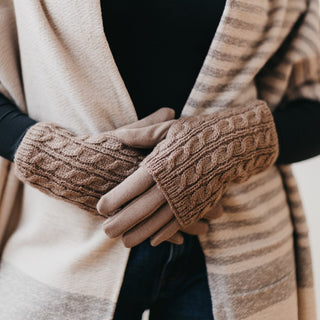 3 in 1 Cable Knit Gloves-Mittens-Pretty Simple