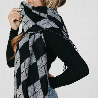 Always Classy Argyle Plaid Scarf-Scarf-Pretty Simple Wholesale