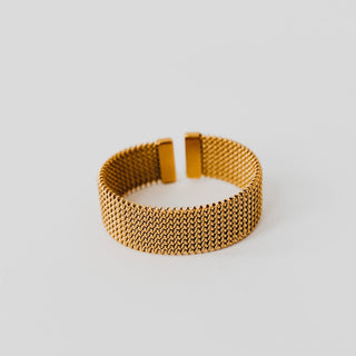 Braided Mesh Cuff Bracelet - WATERPROOF-Bracelet-Pretty Simple