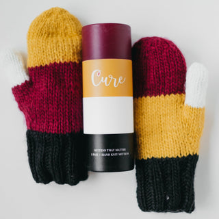 CURE Mittens (Maroon and Gold)- Wholesale - Pretty Simple