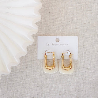 Cha-Cha Resin Hoop Earrings - WATERPROOF-Earrings-Pretty Simple