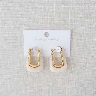 Cha-Cha Resin Hoop Earrings - WATERPROOF-Earrings-Pretty Simple