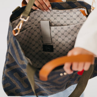 Chelsie Canvas Printed Tote-Tote Bag-Pretty Simple