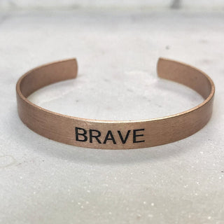 Choose your Word - Brushed Copper Cuff- Wholesale - Pretty Simple