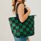 Woven Checkered Navy/Green