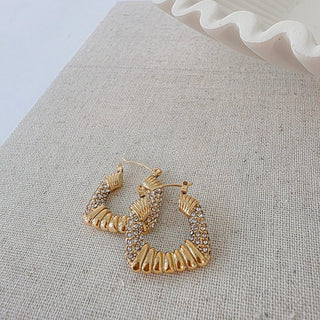 Daphne Hoop Earrings - WATERPROOF-Earrings-Pretty Simple