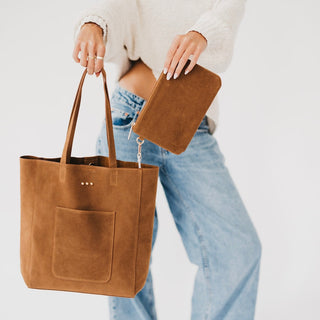 Dawn Suede Carryall Tote-Tote Bag-Pretty Simple
