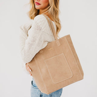 Dawn Suede Carryall Tote-Tote Bag-Pretty Simple