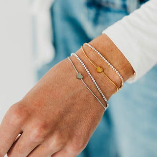 Bracelet-Double Love Tennis Bracelet - WATERPROOF-Pretty Simple