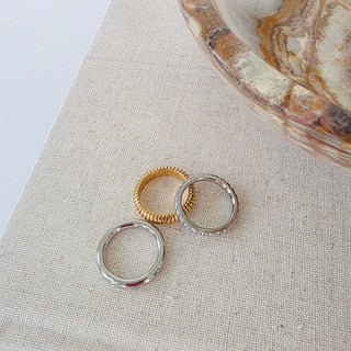 The Element Stack Ring Trio - WATERPROOF-Ring-Pretty Simple