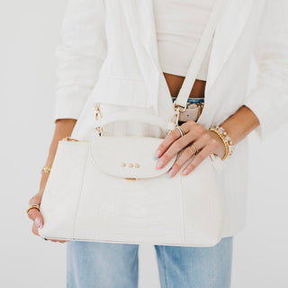 Elena Croc Embossed Crossbody-Crossbody Bag-Pretty Simple