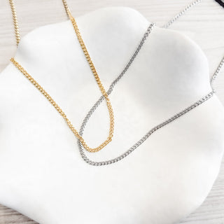 Necklace-Enzo L'uomo Mens Collection Chain Necklace-Pretty Simple