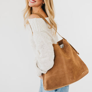 Evie Suede Hobo Shoulder Bag-Shoulder Bag-Pretty Simple