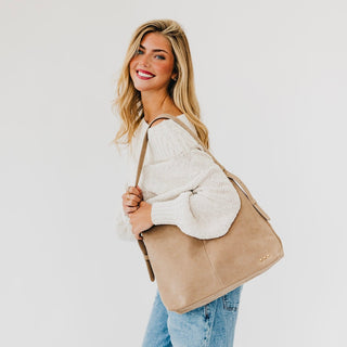 Evie Suede Hobo Shoulder Bag-Shoulder Bag-Pretty Simple