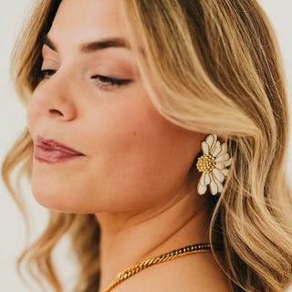 Florence Flower Earrings - WATERPROOF-Earrings-Pretty Simple