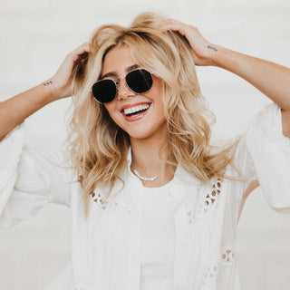 Hailey Hexagon Frame Sunglasses- Wholesale - Pretty Simple