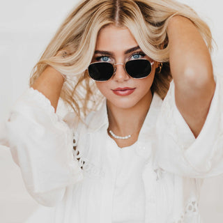 Hailey Hexagon Frame Sunglasses- Wholesale - Pretty Simple