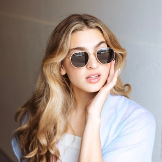 Hailey Hexagon Frame Sunglasses- Wholesale - Pretty Simple