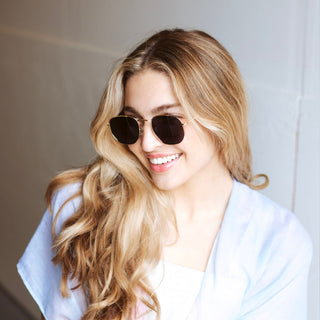 Hailey Hexagon Frame Sunglasses- Wholesale - Pretty Simple