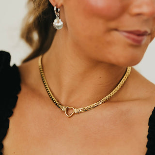 Helen Heart Necklace - WATERPROOF-Necklace-Pretty Simple