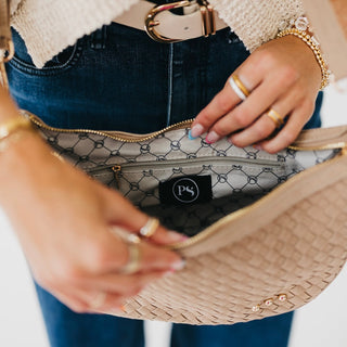 Paige Suede Woven Crossbody-Crossbody-Pretty Simple