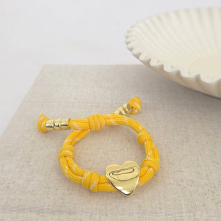 Knotty Cord Heart Bracelet - WATERPROOF-Bracelet-Pretty Simple