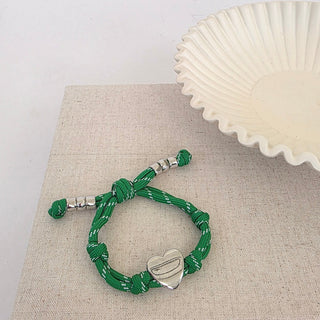 Knotty Cord Heart Bracelet - WATERPROOF-Bracelet-Pretty Simple