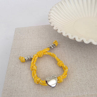 Knotty Cord Heart Bracelet - WATERPROOF-Bracelet-Pretty Simple