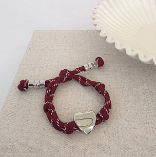 Knotty Cord Heart Bracelet - WATERPROOF-Bracelet-Pretty Simple