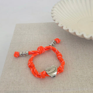 Knotty Cord Heart Bracelet - WATERPROOF-Bracelet-Pretty Simple