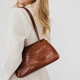 Kris Croc Embossed Shoulder Bag-Shoulder Bag-Pretty Simple