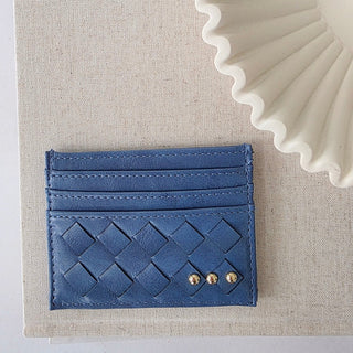 Mariah Woven Small Card Holder Wallet