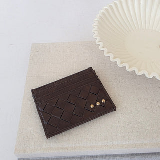 Wallet-Mariah Woven Small Card Holder Wallet-Pretty Simple