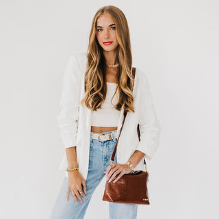 Moira Croc Embossed Crossbody-Crossbody Bag-Pretty Simple