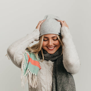 Rolled Edge, Cashmere Beanie- Wholesale - Pretty Simple