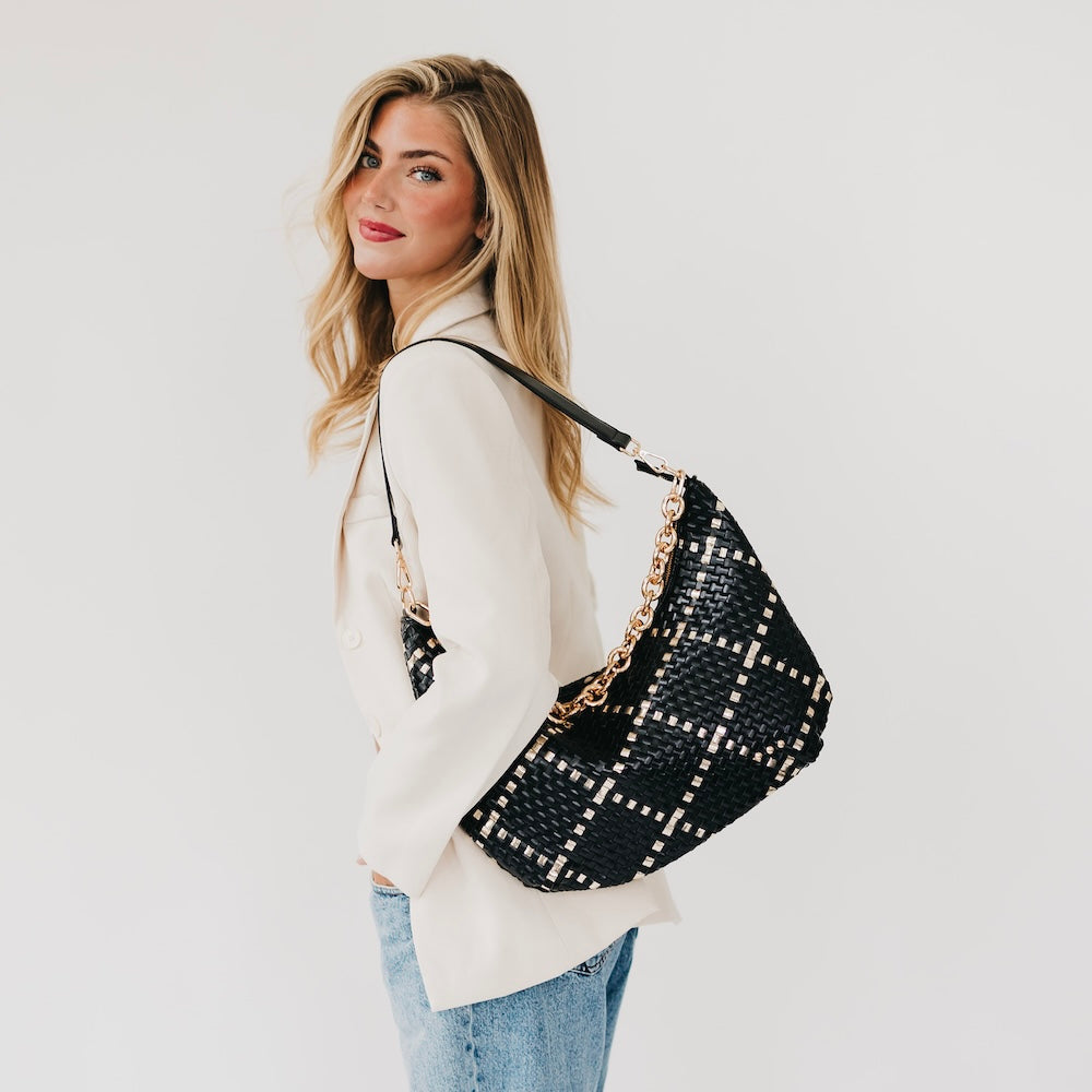 Sienna Slouchy Woven Shoulder Bag - TOP SELLER-Shoulder Bag-Pretty Simple