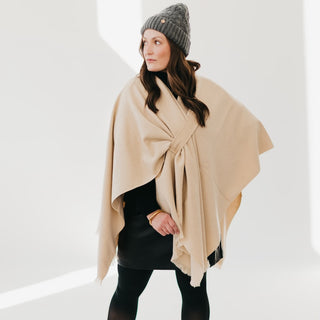 Solid Rylee Poncho-Pretty Simple