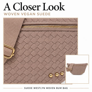 Bum Bag-Suede Westlyn Woven Bum Bag-Pretty Simple
