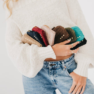 Suede Paris Card Wallet
