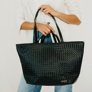 Woven Tiffany Organizer Tote Bag-Tote Bag-Pretty Simple