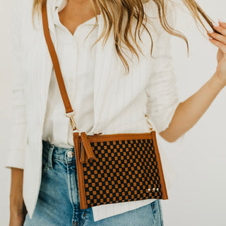 Veda Woven Crossbody and Clutch Bag-Crossbody Bag-Pretty Simple