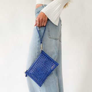 Veda Woven Crossbody and Clutch Bag