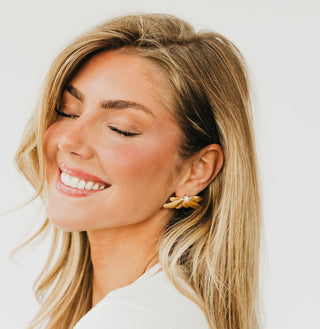 Whitney Winged Floral Earring - WATERPROOF-Earrings-Pretty Simple