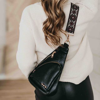 Austin Sling Bag - black sling crossbody 