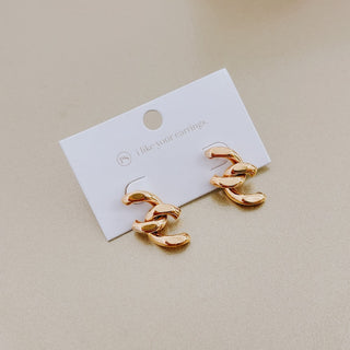 Broken Chain Link Earrings - WATERPROOF-Pretty Simple