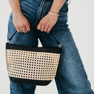 Bryce Woven Bucket Bag-Tote Bag-Pretty Simple