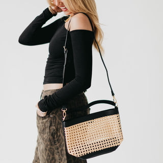 Tote Bag-Bryce Woven Bucket Bag-Pretty Simple