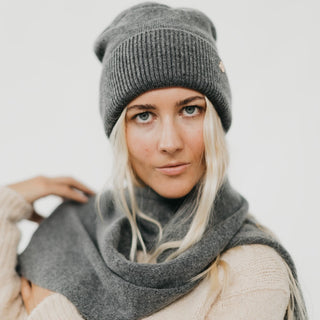 PREORDER - Cassidy Cashmere Wrap and Beanie Duo Wholesale-Scarf-Pretty Simple